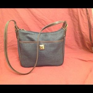 Vintage Capezio Tote Shoulder Blue / Brown Handbag